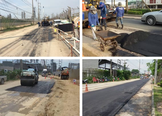 งานปรับปรุงและซ่อมแซมถนนบ้านทุ่ง รวม 4 ภาพ